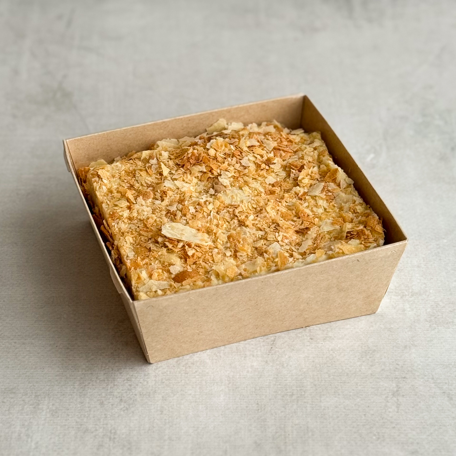 Бенто-торт Наполеон в индивид.упаковке. Нежнейшее сочетание слоёного теста и заварного крема. изображение 1