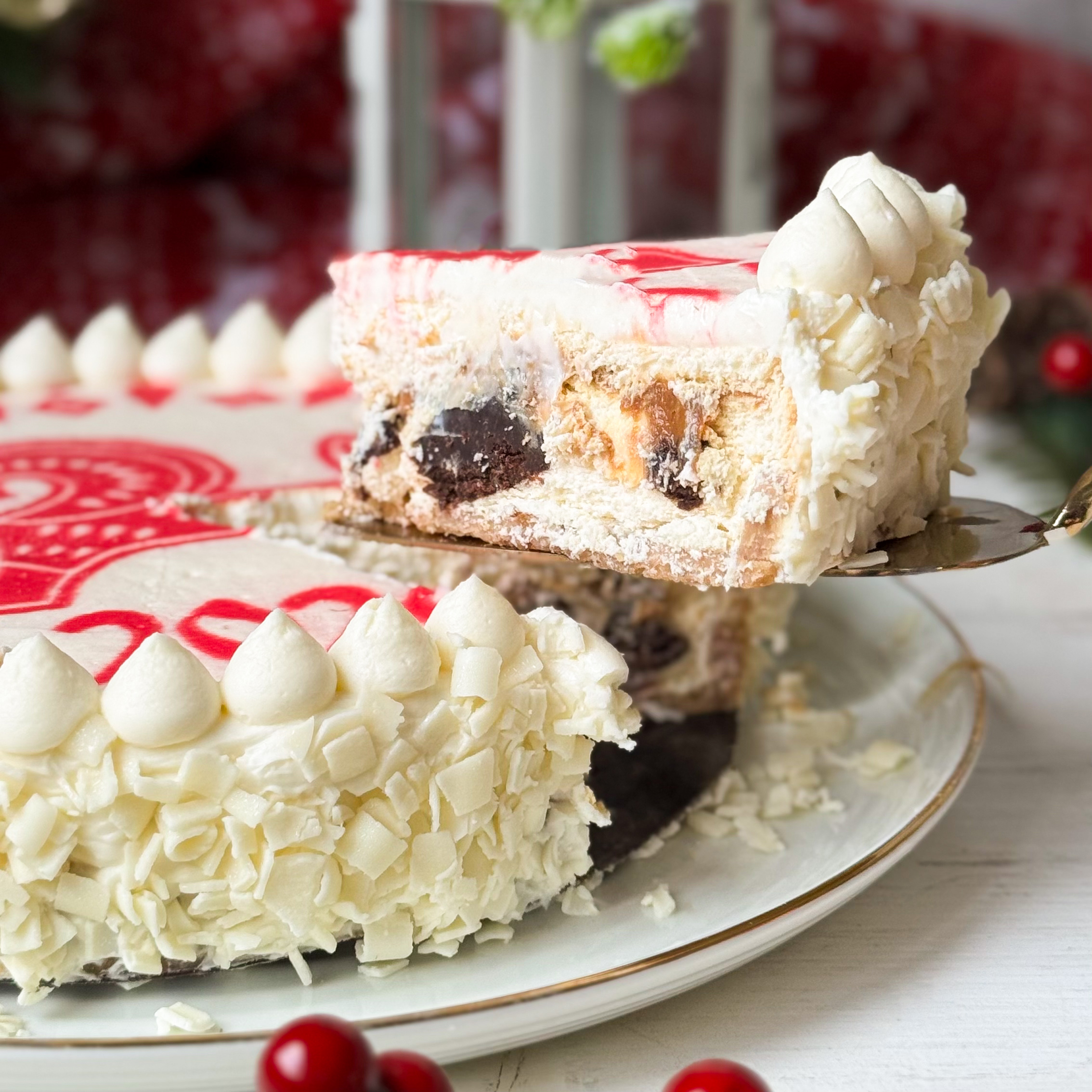 Нежный чизкейк с брауни с карамелью НГ 1,150 кг не резанный изображение 4