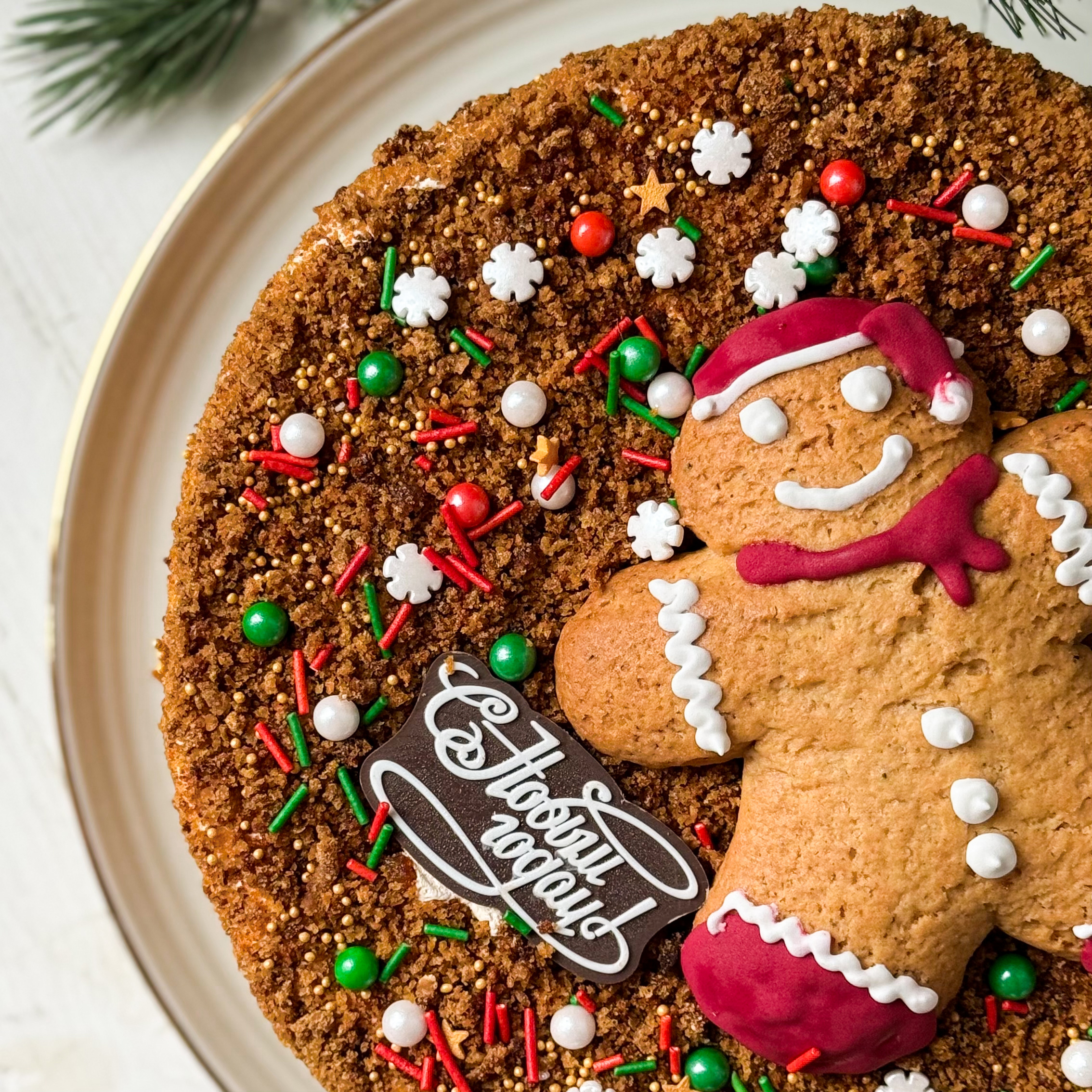 Торт Медовик 1,050 кг не резанный (НГ)  изображение 6